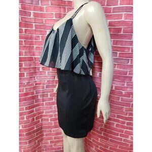 Trac ~ Black & White Dress (faux two-piece) Women's Size 2X NWT #CB8
